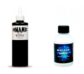 PACK DYNAMIC BLACK 8oz + NUCLEAR WHITE 100ML