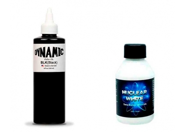 PACK DYNAMIC BLACK 8oz + NUCLEAR WHITE 100ML