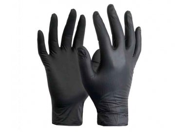 GUANTES LATEX NEGROS TALLA XS